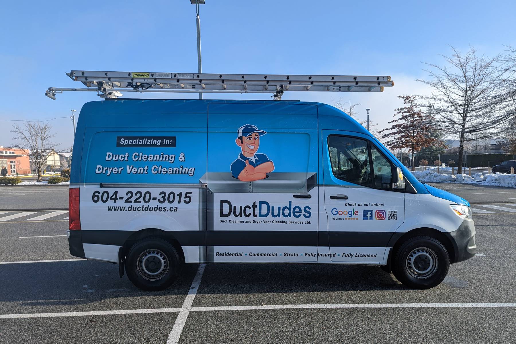 mobile air duct cleaner truck