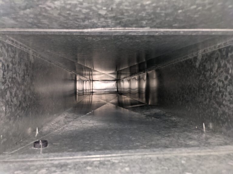 cleaned furnace duct