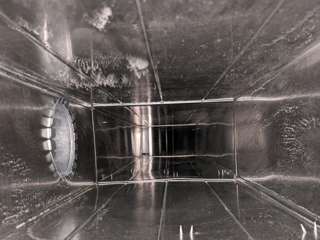 cleaned furnace and air duct